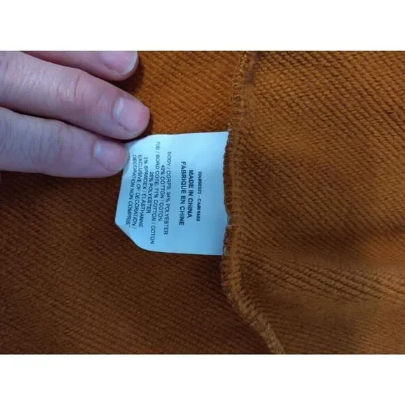 Nike Just Do It Mustard Cold Shoulder Nwot Medium Hoodie - Picture 15 of 15